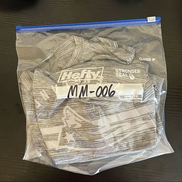 NFL Team Apparel Heather Dark Gray - White New England Patriots Tech Shirt Large - Picture 6 of 6